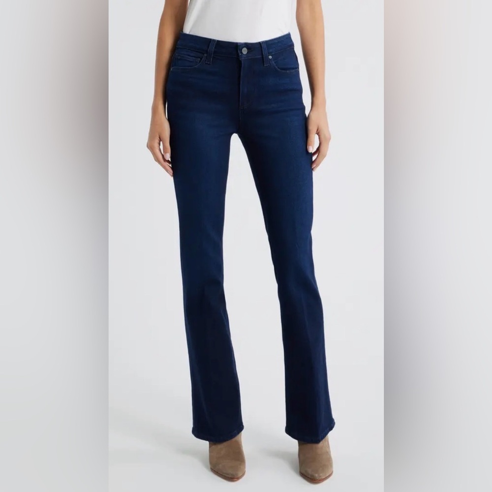 PAIGE Dark Indigo Flare Jeans 27x30-Manhattan Boot Cut